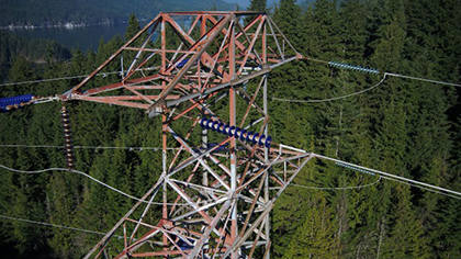 Large transmission tower