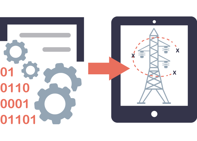 Flight plan data being passed to a tablet